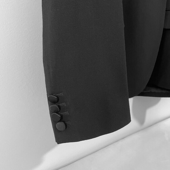 NWT Ralph Lauren Ladies Black Wool Tuxedo-Style Blazer - Picture 8 of 14